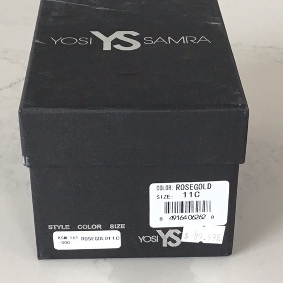 New in Box Yosi Samra Rose Gold Ballet Flats, size 11 - Picture 6 of 6